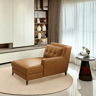 Fauteuil inclinable ergonomique en cuir rembourré d'éponge