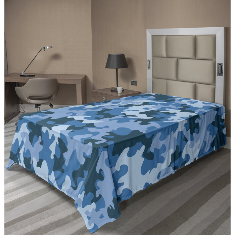 Microfiber No Pattern And Not Solid Color Flat Sheet, Twin XL