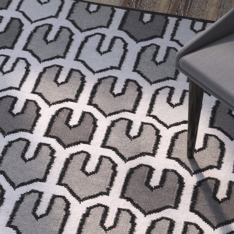Criss Wool Geometric Indoor Rug, Rectangle 2' x 3'