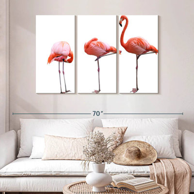 Brampt Pink Flamingo Trio