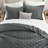 Reversible Diamond Embossed Bedspread Set – Geometric Quilt With Shams-126503875-126503877