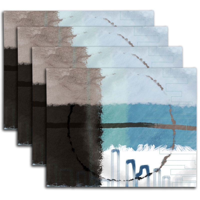 Napperon abstrait en polyester