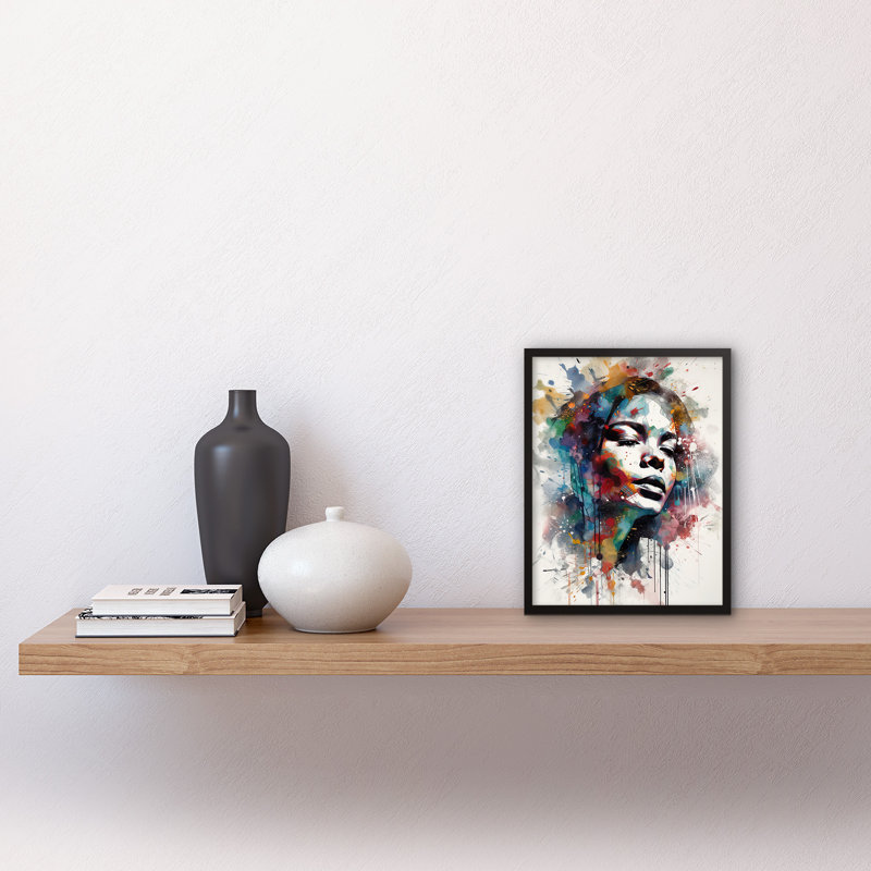 Woman With Synesthesia Listening To Music - Single Picture Frame Print