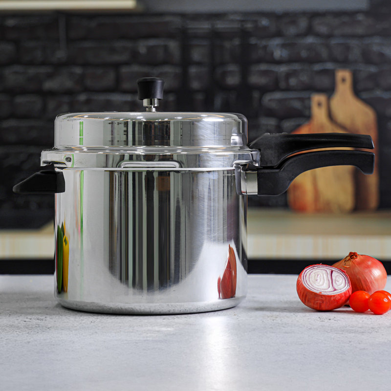 ROYALFORD Pressure Cooker Lightweight Aluminium Casserole Stock Pot Kitchen Catering, 10 L