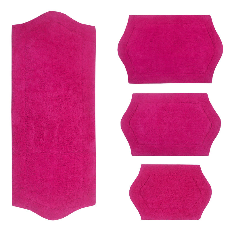Tapis pour salle de bain Morissette, Rose millennial