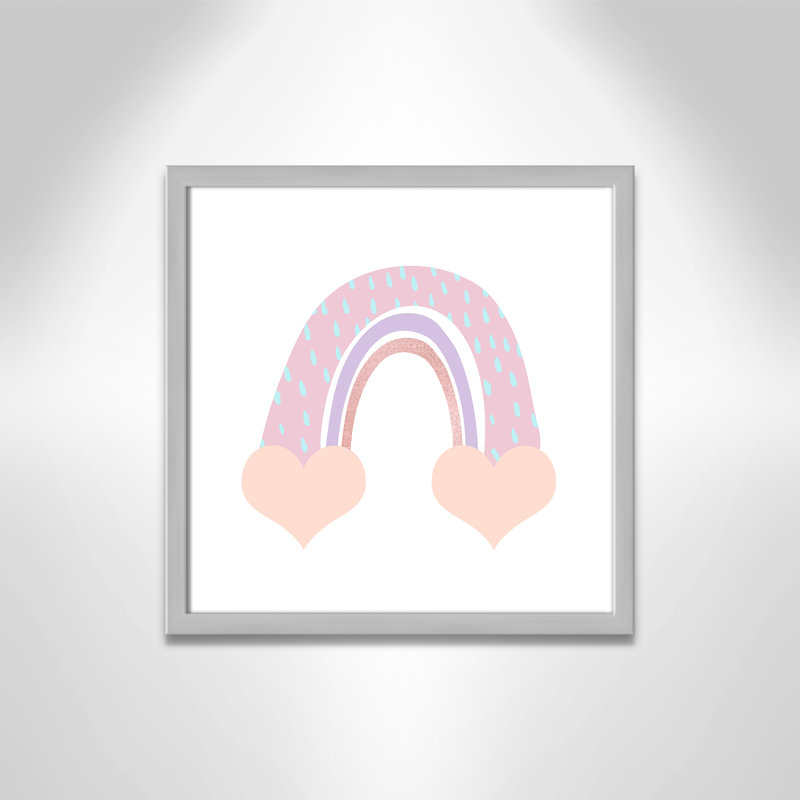 Arc-en-ciel 1, H 17 po x l 17 po x P 1,19 po, Encadré de boîte argent