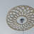 20"OD x 6 7/8"ID x 3/8"T Cannes Wood Fretwork Pierced Ceiling Medallion, Cherry-63411910-63411895
