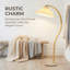 Lampe sur pied arquée 60 pouces, or