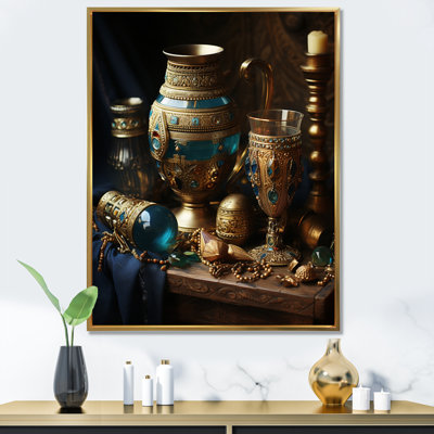 Egypt Egyptian Treasures I On Canvas Print