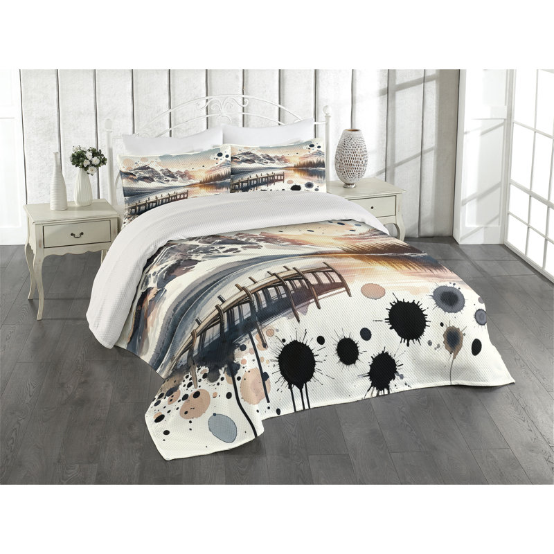 Polyester Coverlet, King Coverlet + 2 Standard Shams