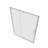 32-36" W X 72" H Piovt Swing Glass Shower Door,Pivot Frame Sliding Shower Door With 1/4"(6Mm) Clear SGCC Tempered Glass,Chrome Finish Shower Doors,Reversible Installation-123210188
