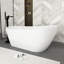 Baignoire autoportante 67 po en acrylique blanc