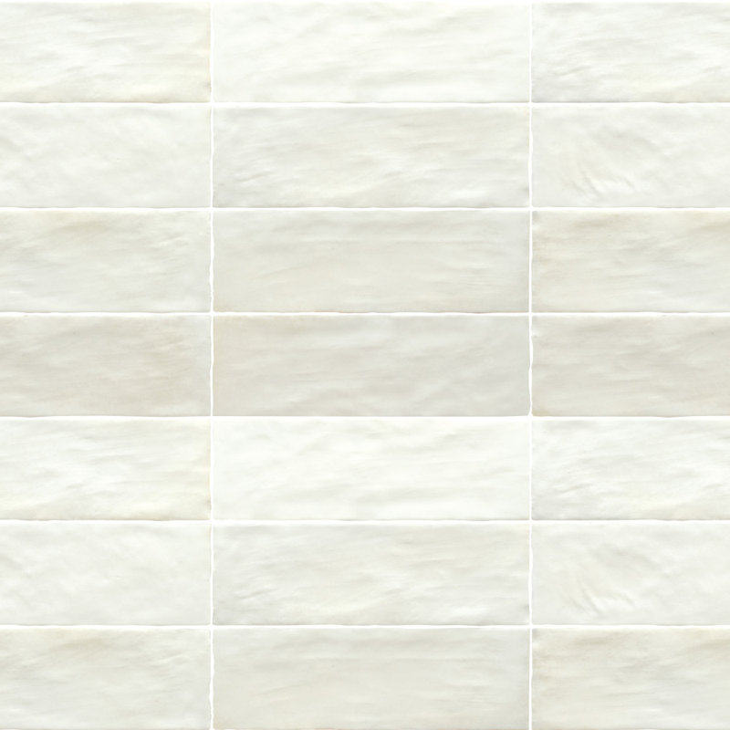 Carrelage mural en céramique 2,5x8, Blanc