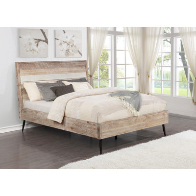 Kelsie-Ann Heritage Design - Hingham Wood Queen Panel Bed Rough Sawn Multi