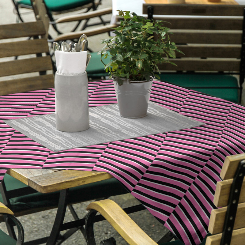 Rayures fracturées Nappe, Rose