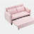 52" Modern Velvet Sofa Bed - 3-In-1 Convertible with Pillows & Side Pockets-1961656626