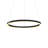 Tania 24-in Integrated LED Pendant Light Height Adjustable ETL Certified Circular Ring Chandelier