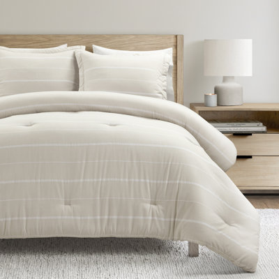 Classic Farmhouse Stripe Comforter Set 3Pc Set