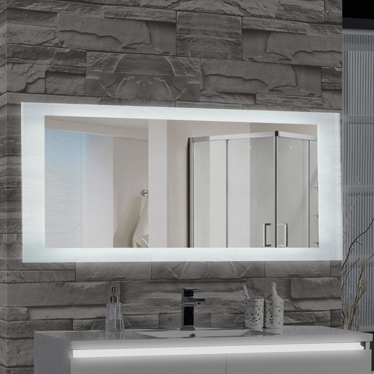 Miroir de salle de bain Burrard, H 27 po x l 70 po