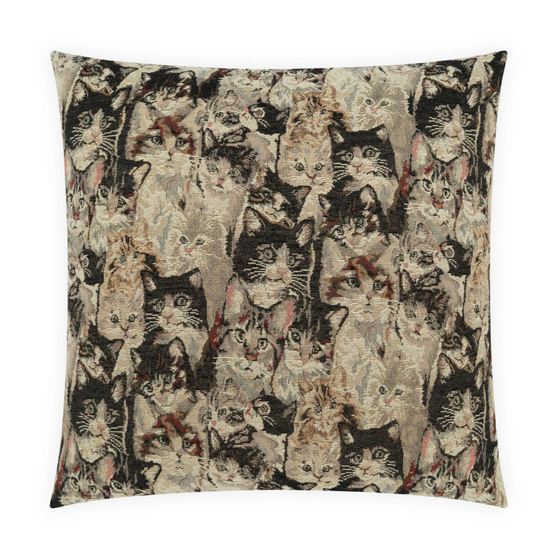 Cat's Meow Pillow Cover & Insert, Square 24"