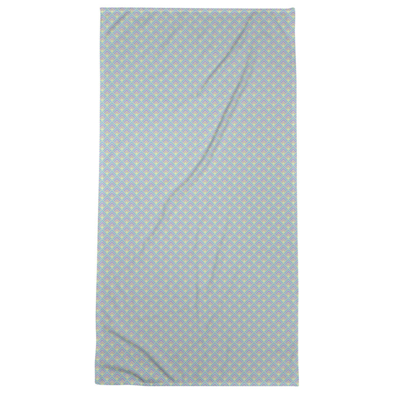 Katelyn Elizabeth Cotton Blend Bath Towel, Green Pastel