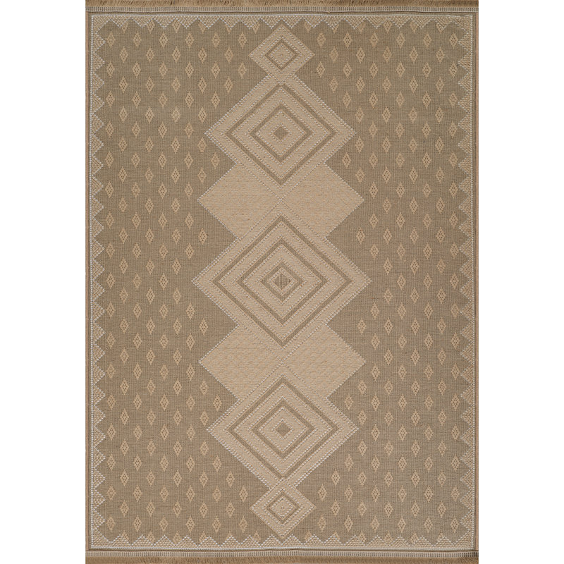 Jute Boho Runner Beige/Cream_MYS2305, Rectangle 118 x 170cm