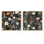 Nature's Exquis Floral Collage III - Ensemble de 2 collages carrés botaniques abstraits-101852713-101852715
