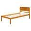 Cadre de lit moderne pour chambre à coucher, chambre d'amis, lit plateforme 1Pc avec tête de lit