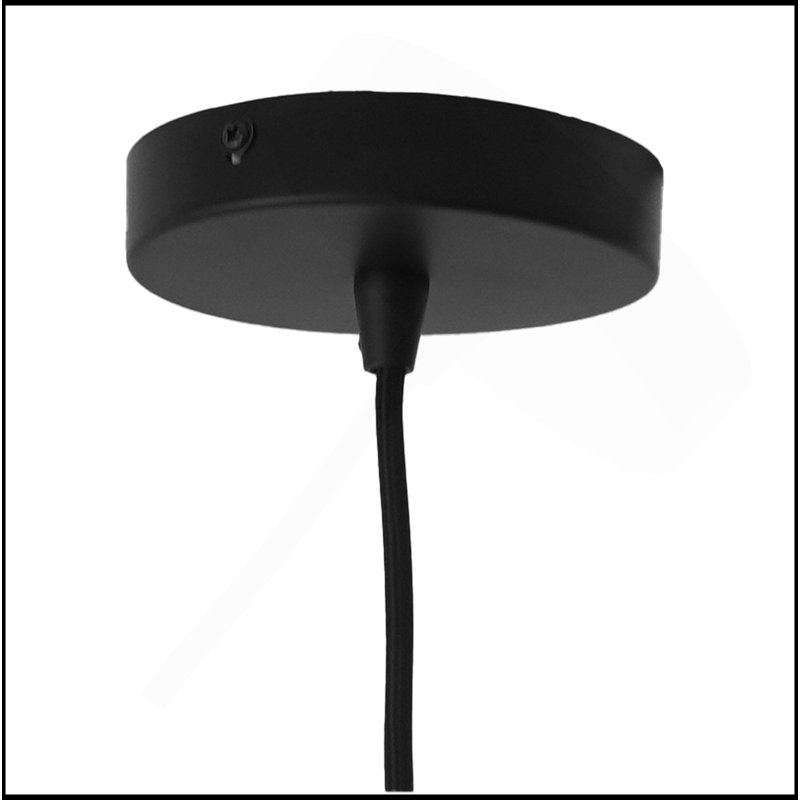 Pendant Lamp - Black And Clear