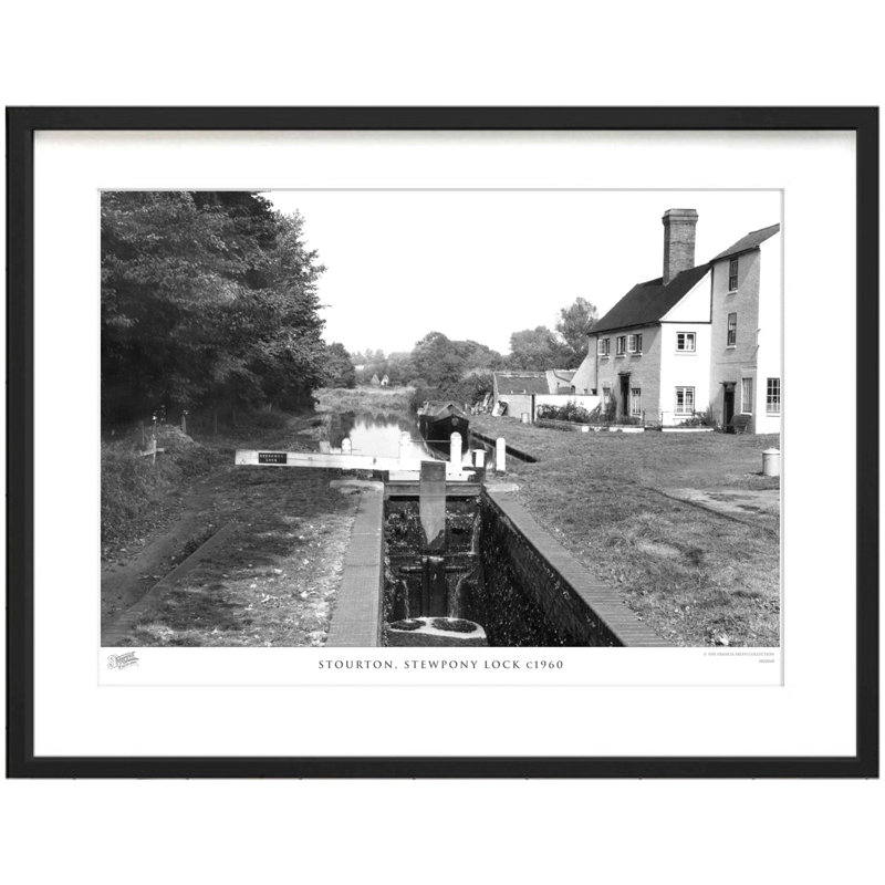 Stourton, Stewpony Lock C1960 1 Piece Single Picture Frame Wall Art, 45cm H x 60cm W x 2.3cm D