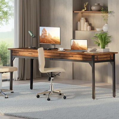 78.7" Extra Long Double Office Desk Computer Desk - Shared Workspace Solution