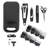 18 Piece Cordless Rechargeable Hair Cutting Kit and Nose Trimmer with Storage Case