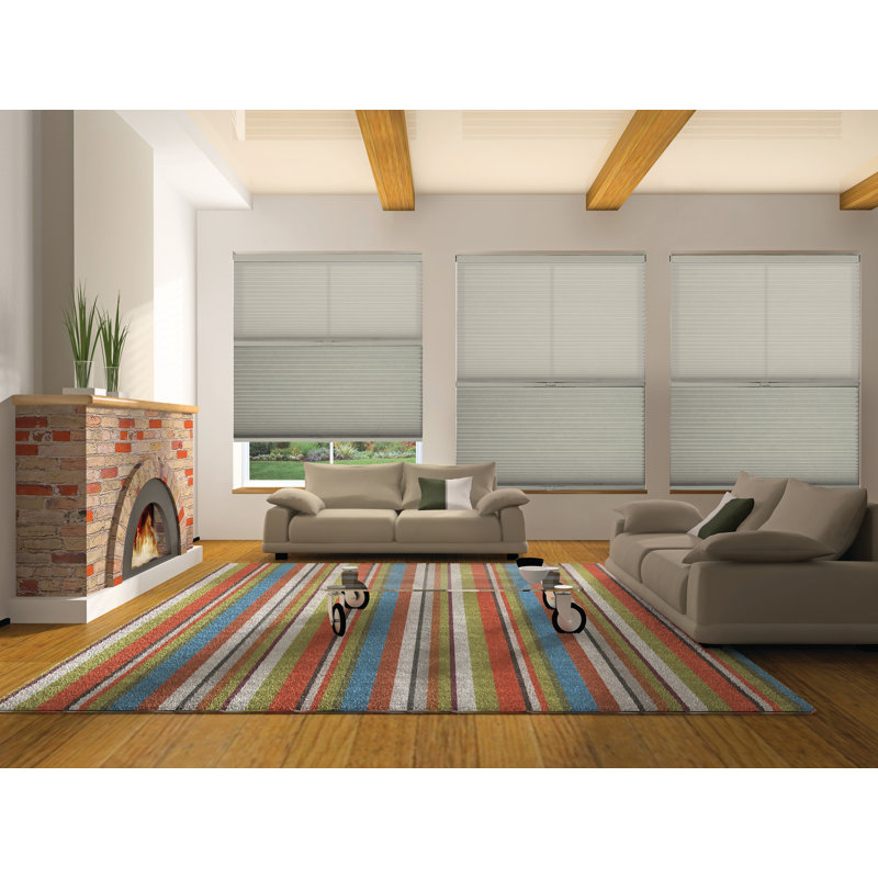 Store cellulaire sans cordon jour / nuit, cellule simple 9/16 po, L 28 po x L 48 po, Gris