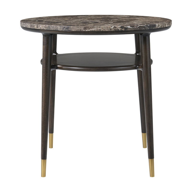 Ashburton Place Round Marble Top Side Table
