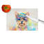 Grande planche à découper en verre Yorkshire Terrier Hippie Dawg