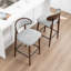 Tabouret de comptoir en bois massif-354948332