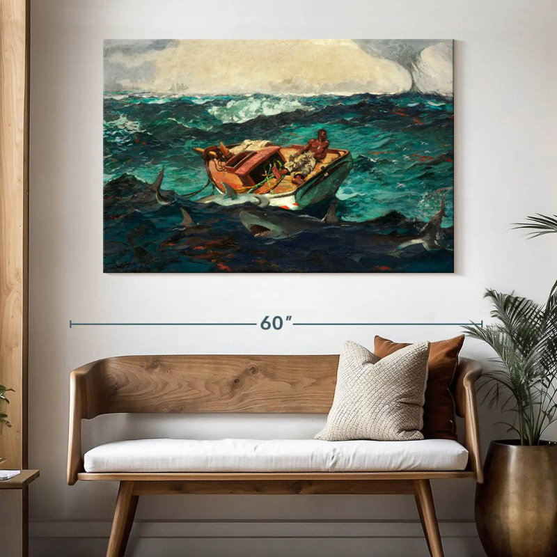 Leisha, le Gulf Stream 1899, H 34 po x l 51 po