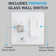 38 Inch 600 CFM Flush Mount Ceiling Island Range Hood in Matte White, Wall Switch and Dimmable LED's