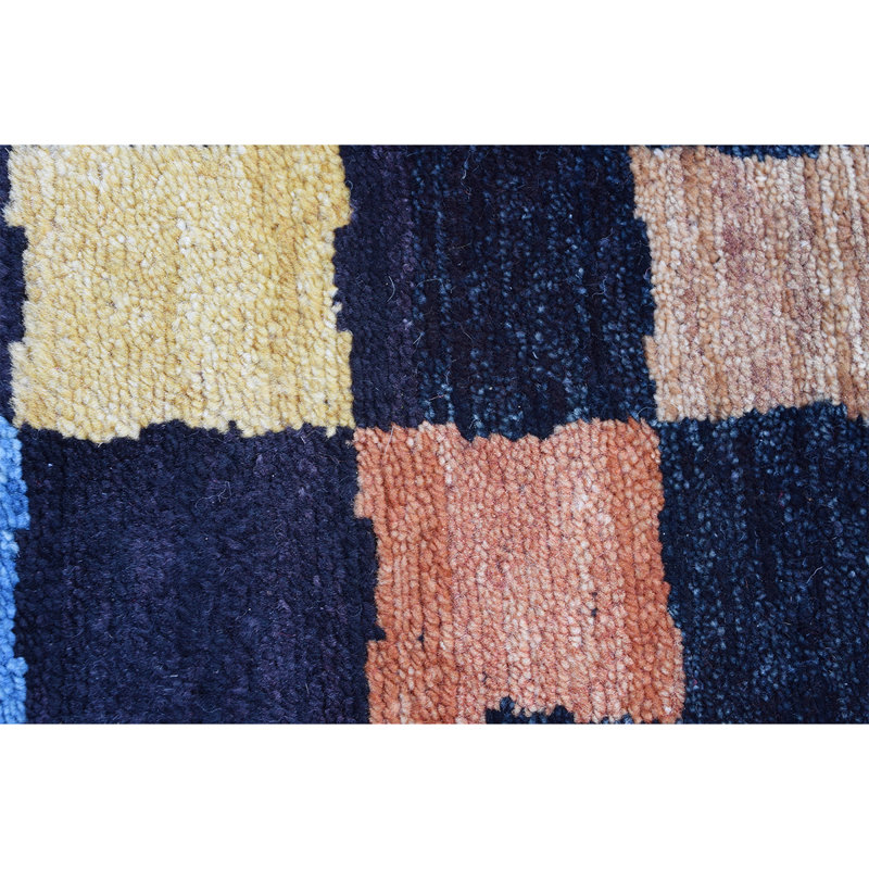 Wool Southwestern Area Rug in Gold, Rectangle 8' x 10'