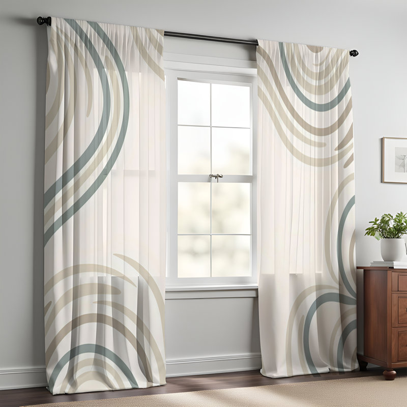 Window Curtains, 56" W x 78" L