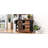 K&K 55.5" Farmhouse Kitchen Island With Drop Leaf, Kitchen Storage Island With Barn Door, Power Outlet, Rolling Kitchen Cart On Wheels With Spice Rack, For Home, Kitchen, Dining Room, Black-978230242