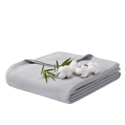Couverture de luxe en coton de bambou, très grand, style moderne pour la maison