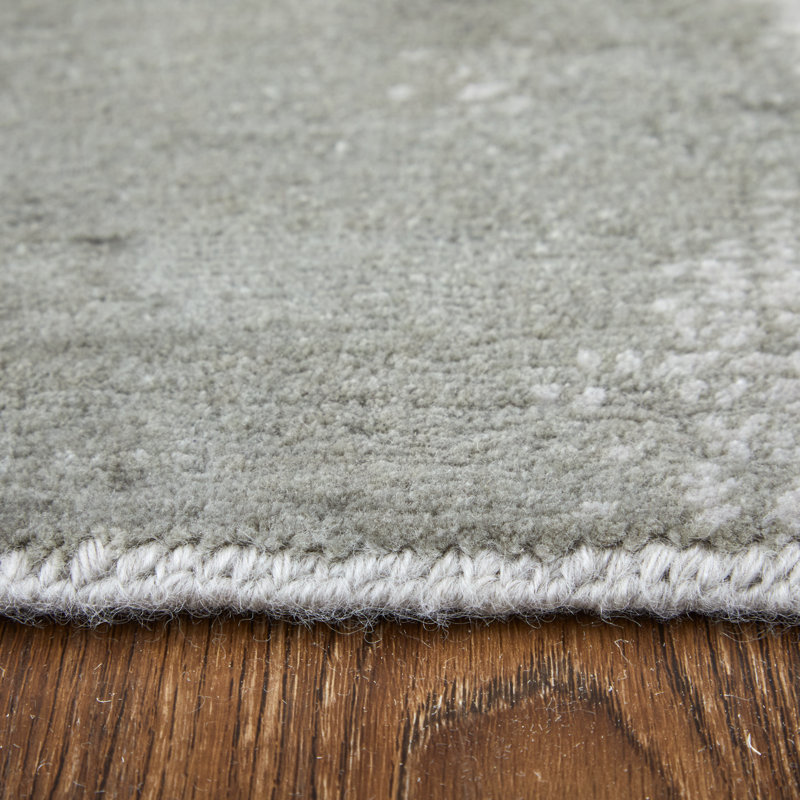 Livingston Modern Abstract Green Area Rug, Rectangle 3' x 5'