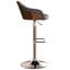 Hutton - Tabouret de bar pivotant réglable - Gris anthracite