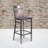 "X" Back Metal Restaurant Barstool-1803231259