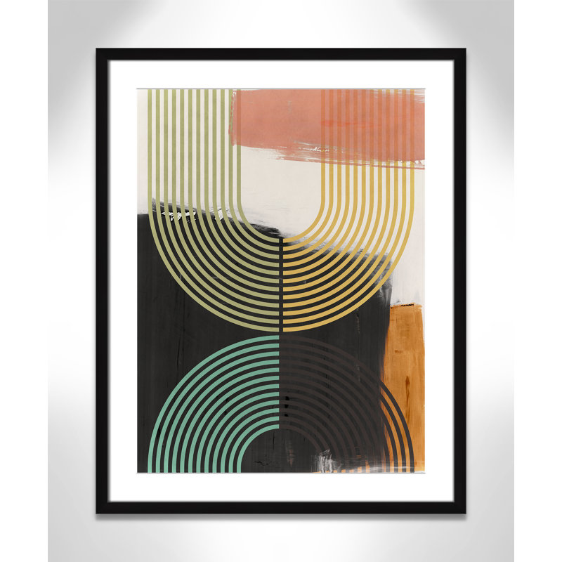 «Bolded II» par Isabelle Z, L 23,5 po x H 29,5 po, Matted Print, Noir satiné