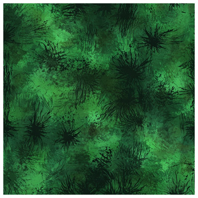 Couvre-lit matelassé vert à motif abstrait
