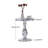 Clear Acrylic Roman Column Side Table, Modern Minimalist Crystal Small Round Coffee Table for Living Room Sofa or Balcony