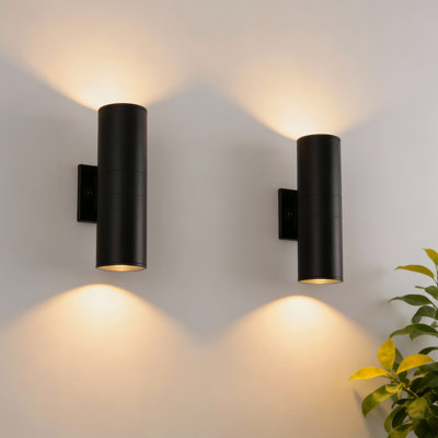12Inch Aluminum Outdoor Armed Sconce Lights, LED Wall Light 3000K