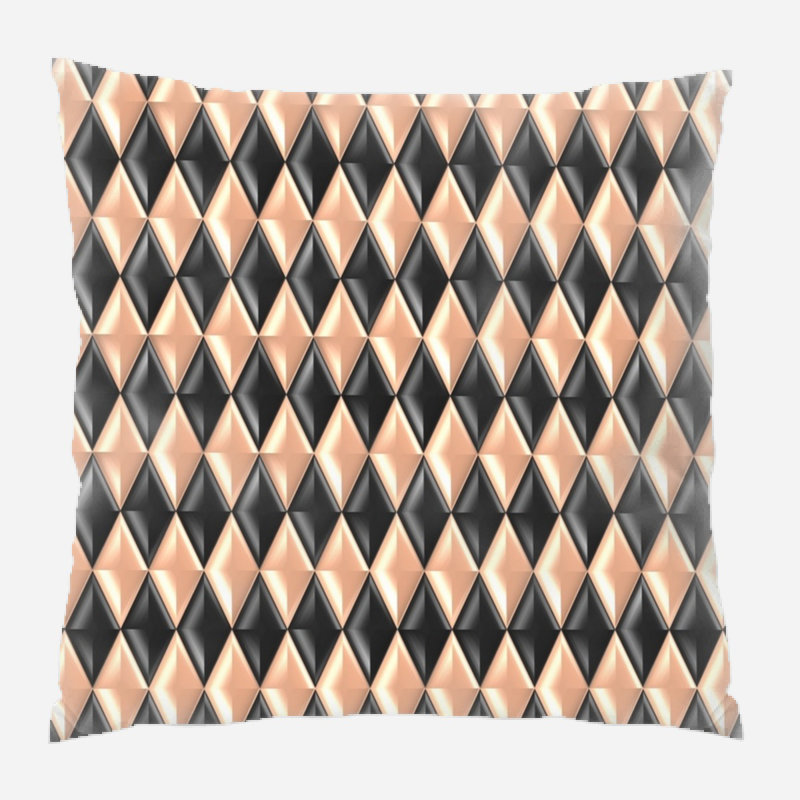 Coussin décoratif métallique, Intérieur